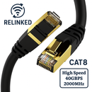 CAT8 Ethernet Gigabit LAN Network Cable (RJ45) – SSTP | 40Gbps | 2000MHz
