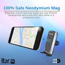 IBRA Car Phone Holder, Universal Air Vent Magnetic Phone Car Mount Holder with Fast Swift-Snap Technology for Smartphones and Mini Tablets