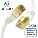 CAT8 Ethernet Gigabit LAN Network Cable (RJ45) – SSTP | 40Gbps | 2000MHz