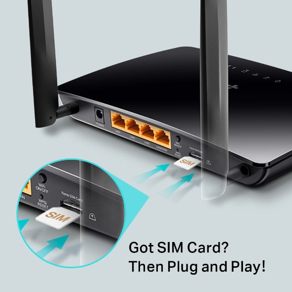 TP-LINK MR6400 300 Mbps Wireless N 4G LTE Router